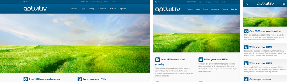 Aptuitiv Responsive Design - Stephen Gilbert