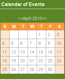 Mini Grid Calendar