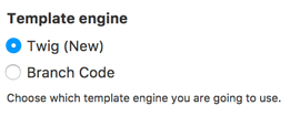 Template engine field