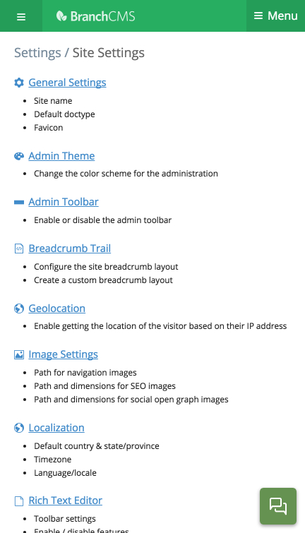 Responsive navigation