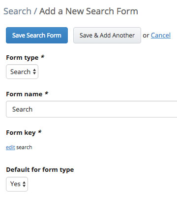 Add search form