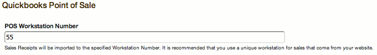 Quickbooks Point of Sale Workstation Setting